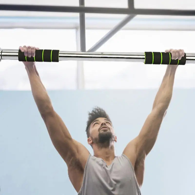 New Adjustable Horizontal Pull Up Bar for Door Frame - Home Gym Equipment for Indoor Strength Training - Perfect for Home Workouts, Fitness & Bodybuilding