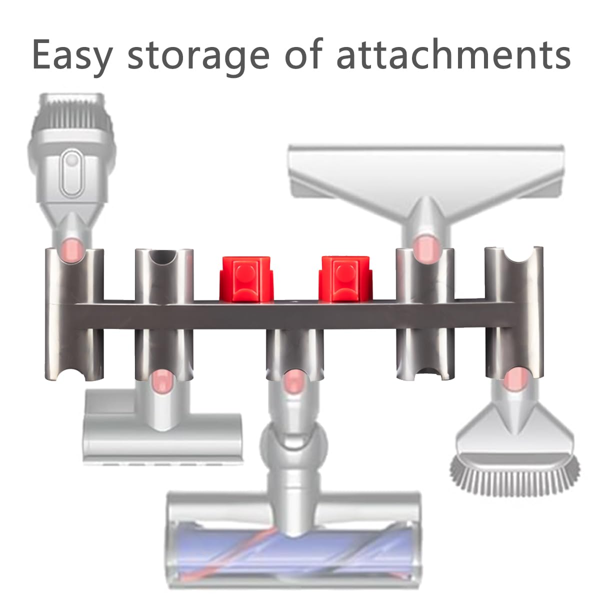 Dyson V7 V8 V10 V11 Vacuum Cleaner Wall Mount Accessory Holder - Tool Organizer & Attachment Storage for Docking Station or Wall - Perfect for Home, Garage & Workshop Organization