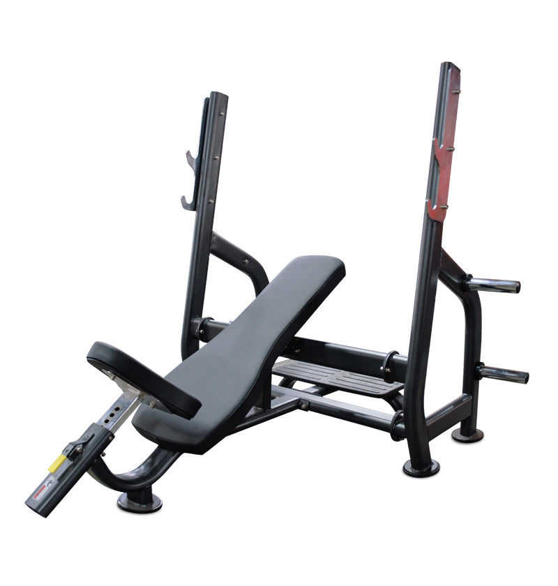 Adjustable Incline Bench Press with Weight Holders - Heavy Duty Home Gym Equipment for Strength Training & Muscle Building