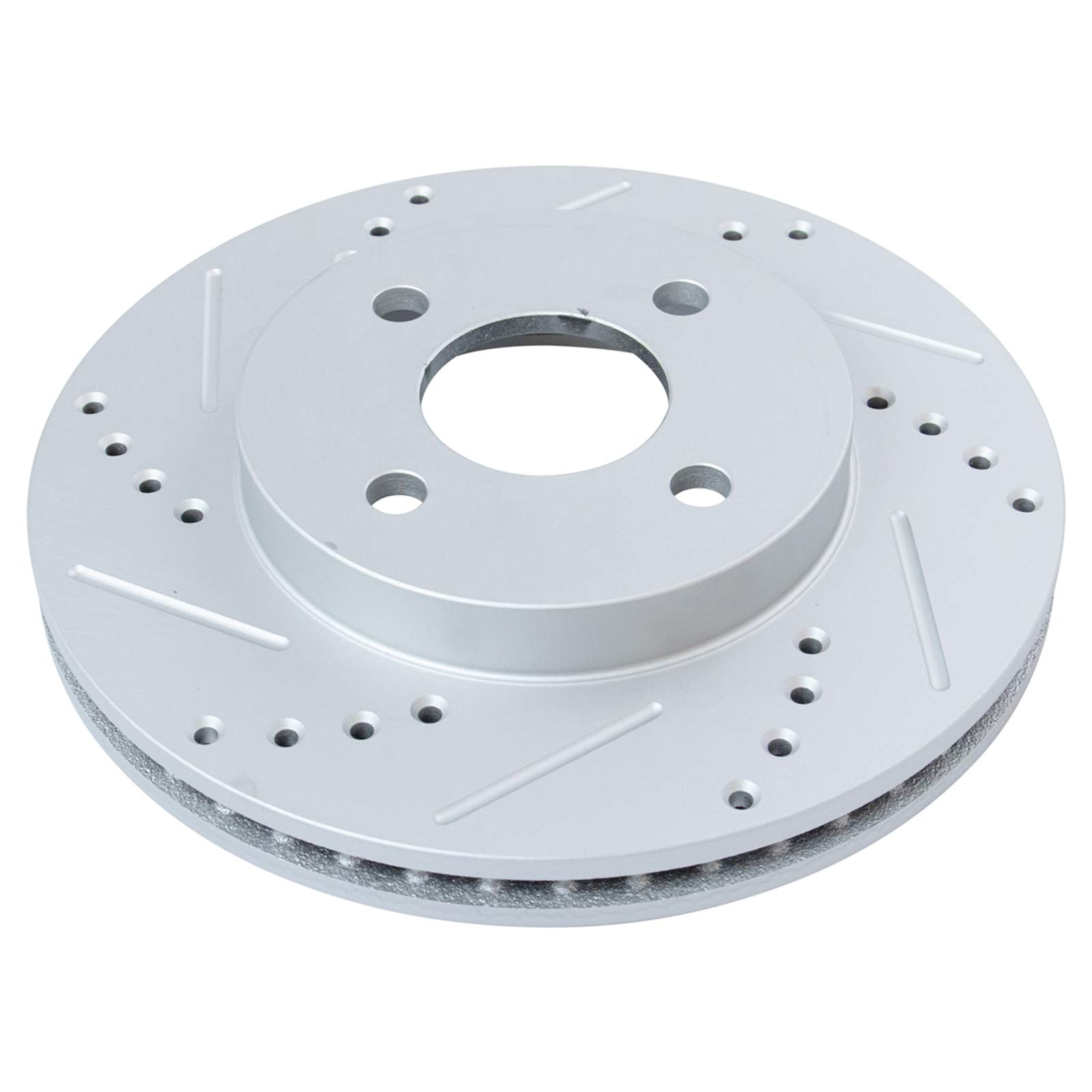 High-Performance TRQ Front Ceramic Brake Pads & Rotors Kit with Calipers for Chevy Silverado, Tahoe, Suburban - Perfect for Off-Roading, Towing, and Daily Driving
