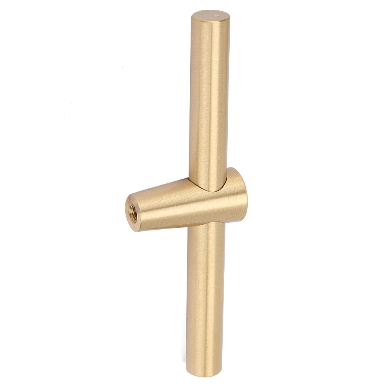 Premium Brass Door Handles & Drawer Pulls - Wear-Resistant, Waterproof Cabinet Hardware for Kitchen, Wardrobe & Furniture (Set of 10) - Perfect for Modern Home & Office Storage Solutions