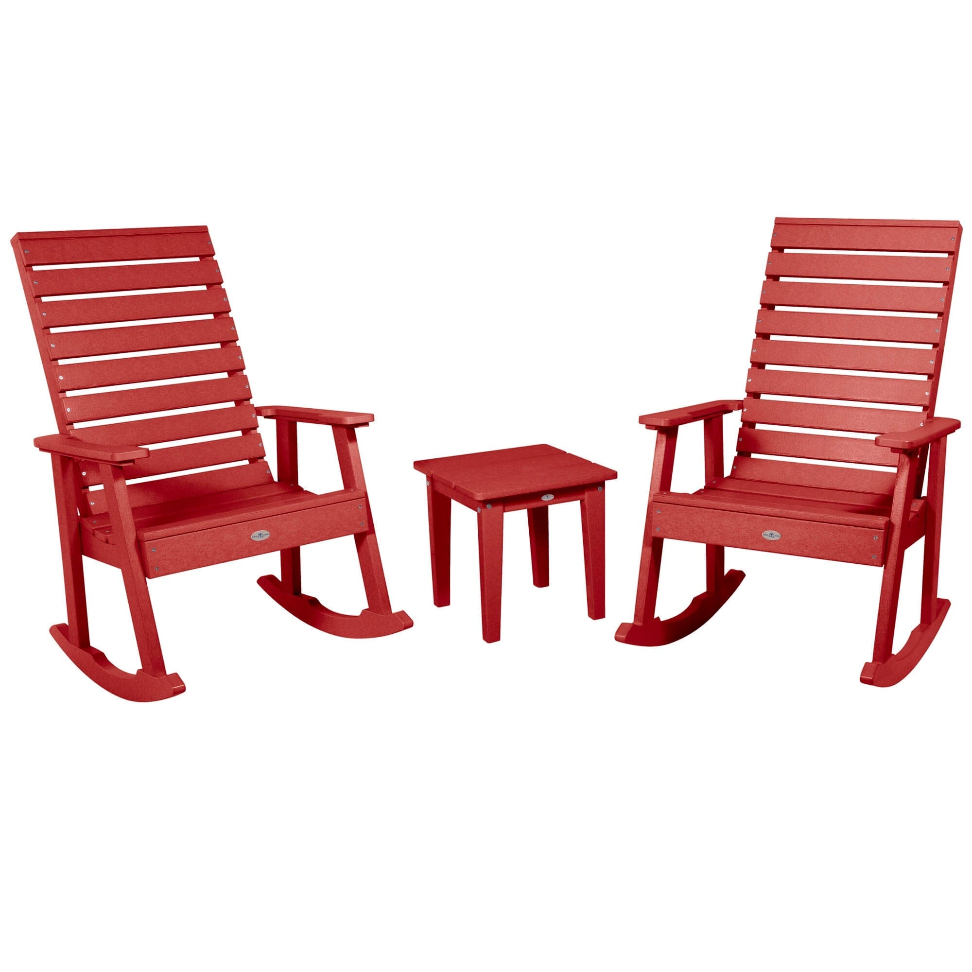 Premium Riverside Rocking Chair and Side Table 3-Piece Patio Set - Perfect for Outdoor Relaxation, Porch Sitting, and Garden Lounging