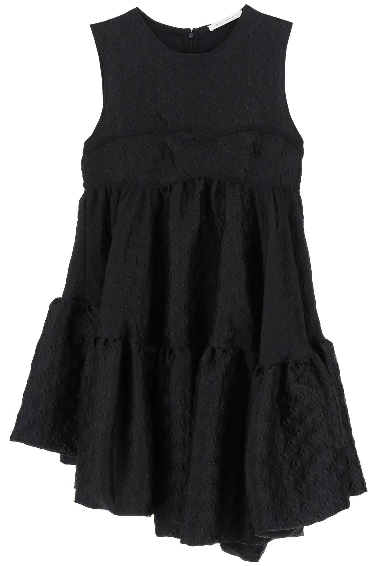 Cecilie Bahnsen 'Divya Louise' Short Balloon Dress - Women's Floral Puff Sleeve Mini Dress for Weddings, Parties & Special Occasions