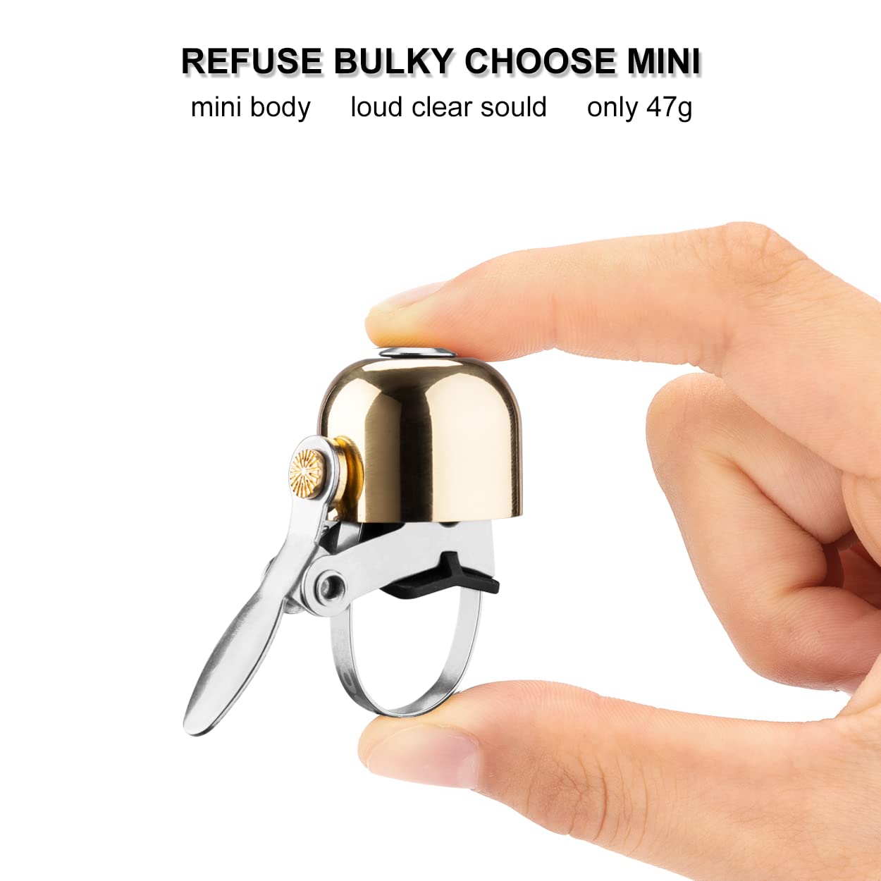 ROCKBROS Classic Bicycle Bell - Loud Bike Horn for Road & Mountain Bikes, Durable Handlebar Bell for Adults | Perfect for Commuting, Cycling Safety & Outdoor Adventures