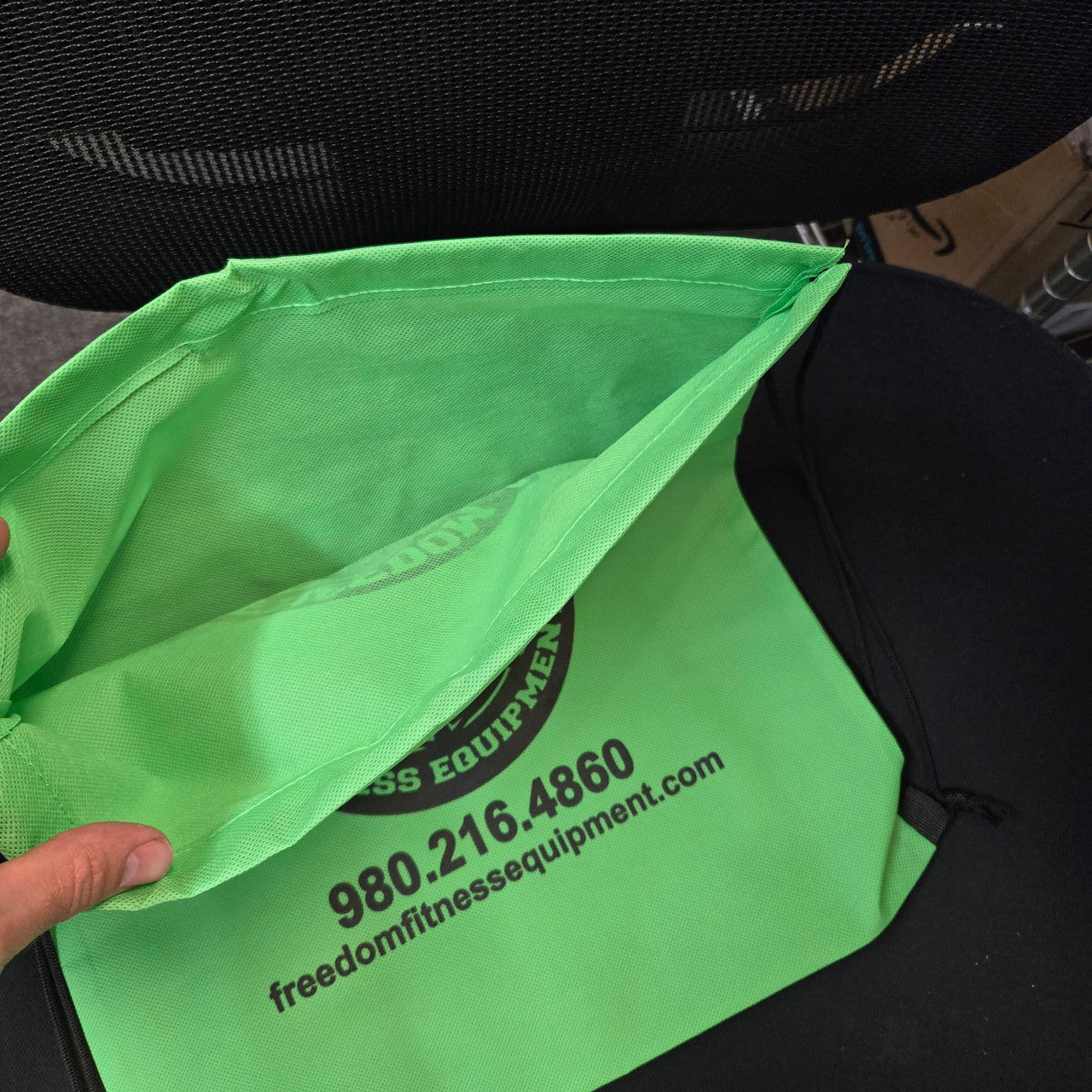 Freedom Fitness Drawstring Bag - Lightweight Gym Sack for Workout, Running & Travel - Perfect for Sports, Yoga & Outdoor Activities