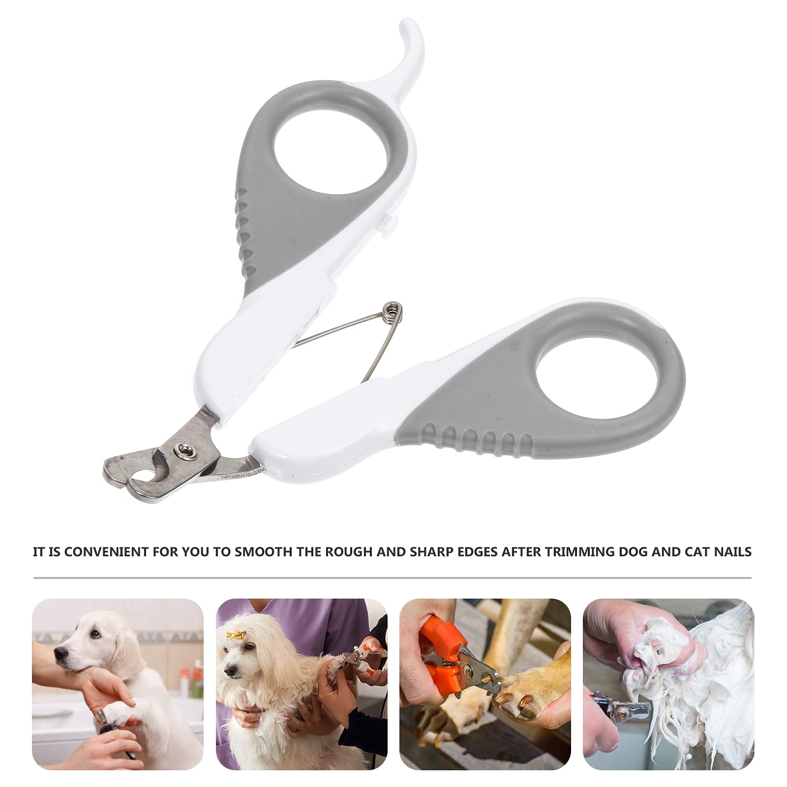 ULTECHNOVO Professional Dog Nail Clippers - Stainless Steel Pet Nail Trimmer for Large Dogs & Cats - Safe Grooming Tool with Nail File - Perfect for Home Pet Care & Professional Grooming Use