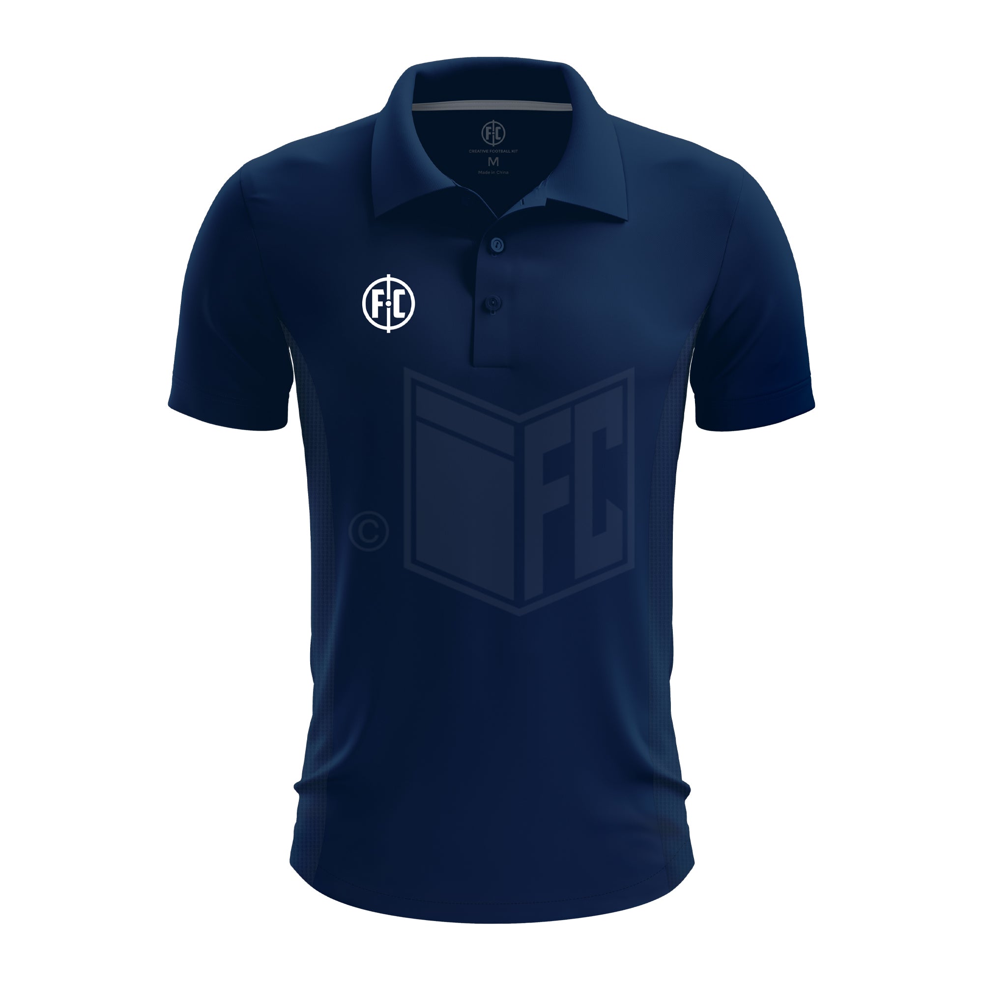 FC Polo II Men's Casual Short Sleeve Shirt - Navy Blue - Comfortable & Breathable for Golf, Office & Daily Wear