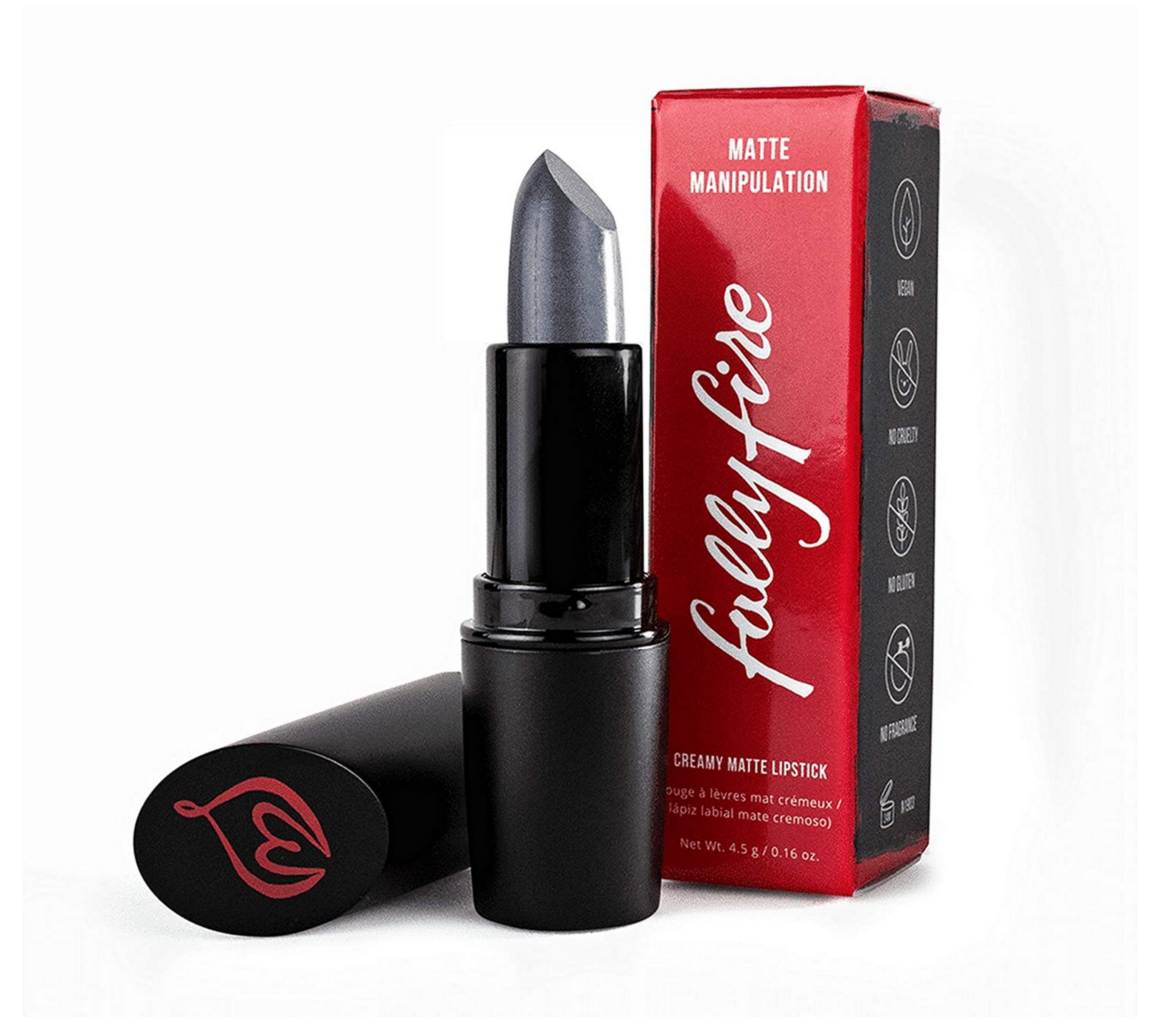 Folly Fire Matte Manipulation Creamy Matte Lipstick 0.16 oz - Weekend Zombie Shade | Long-Lasting, Highly Pigmented Lip Color for Everyday Wear & Night Out Makeup
