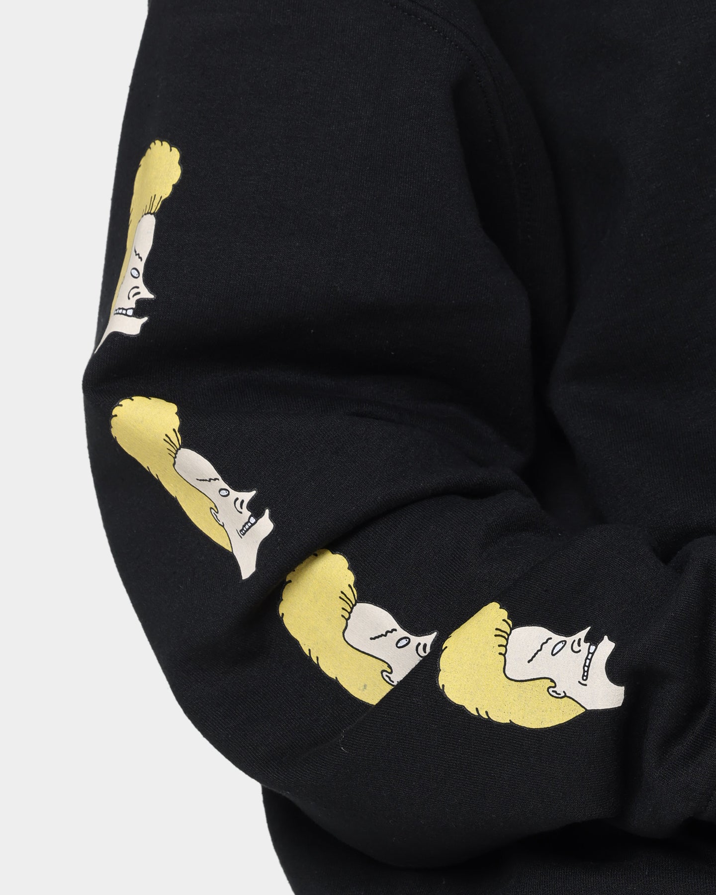 American Thrift X Beavis & Butthead Couch Hoodie - Black Pullover Sweatshirt for Men & Women | Casual Streetwear, Lounge Wear, Gift for Fans