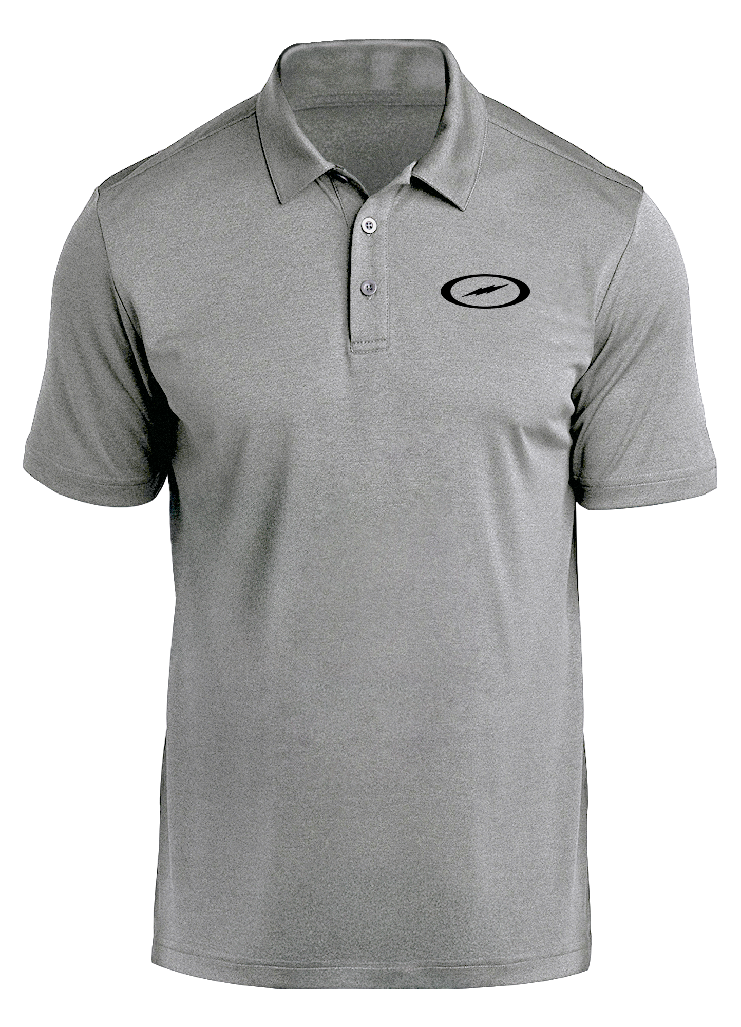 Storm Bolt Black Prime Polo Gray - Premium Men's Performance Polo Shirt for Golf, Tennis & Casual Wear