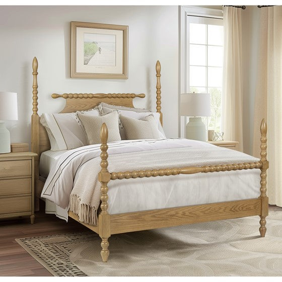 Beckett Bed - Modern Platform Bed Frame with Wooden Slats, Queen Size - Perfect for Bedroom, Guest Room & Dormitory