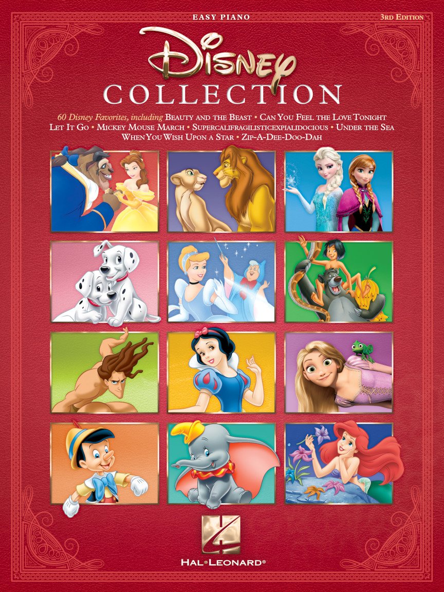 Disney Easy Piano Songbook - 60 Classic Disney Movie Songs with Sheet Music & Lyrics | Beginner-Friendly Piano Book for Kids & Adults | Perfect for Lessons, Practice & Family Fun