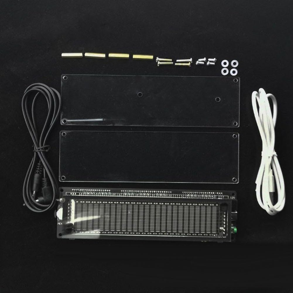 DIY Audio Spectrum Analyzer Kit - VU Meter Screen Display & Sound Level Meter for Home Studio, DJ Setup, and Music Production