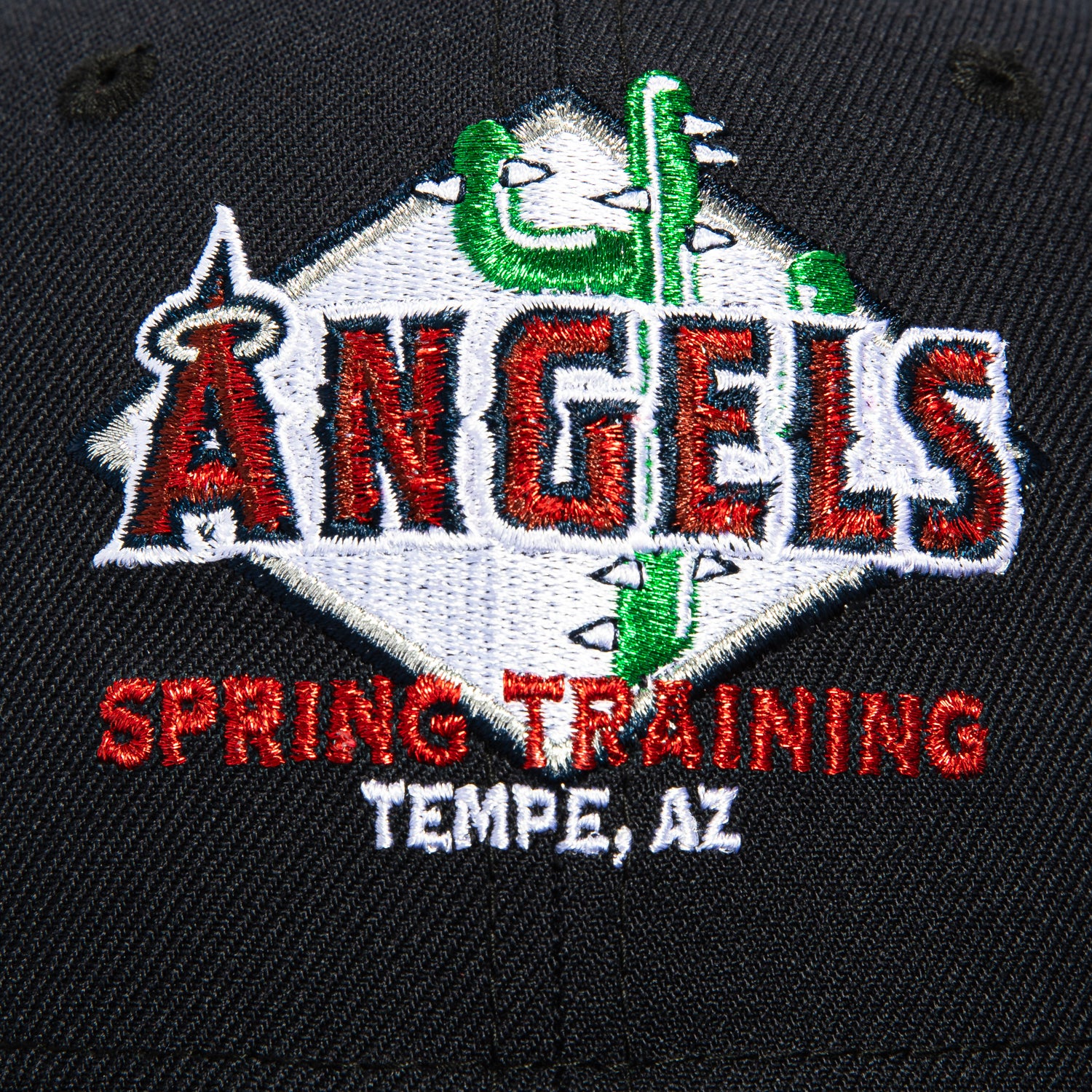 New Era 59Fifty Los Angeles Angels Logo Patch Spring Training Trucker Hat - Navy Blue Baseball Cap for Men & Women - Perfect for MLB Games, Outdoor Sports & Casual Wear