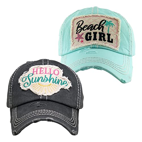 Beach Girl (Mint) & Hello Sunshine (Black)