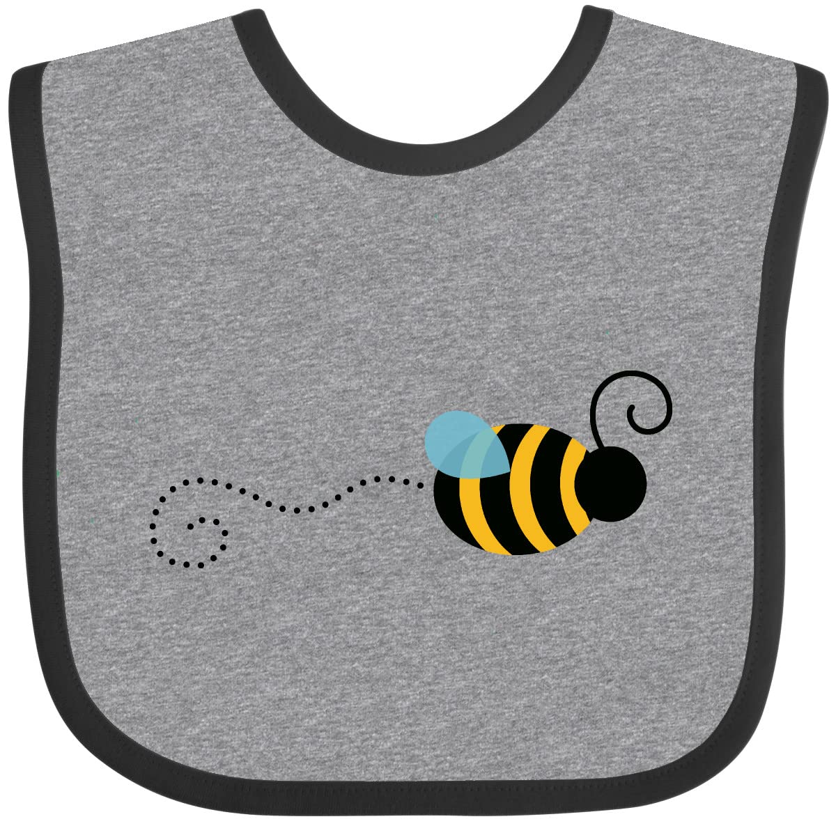 Inktastic Honey Bee Baby Bib - Adorable & Washable Drool Bib for Infants & Toddlers - Perfect for Feeding, Teething & Everyday Use