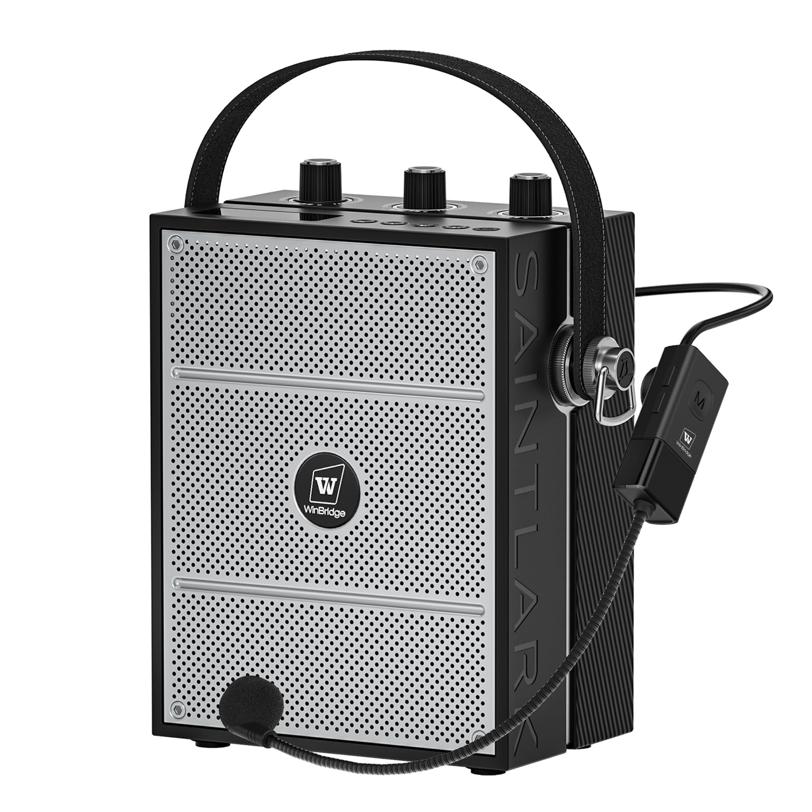 40W Portable Voice Amplifier with Wireless Headset Mic & Bluetooth Speaker - Hands-Free PA System for Teachers, Public Speaking, Events, Outdoor Activities & Presentations - S98 Megaphone with Adjustable Strap