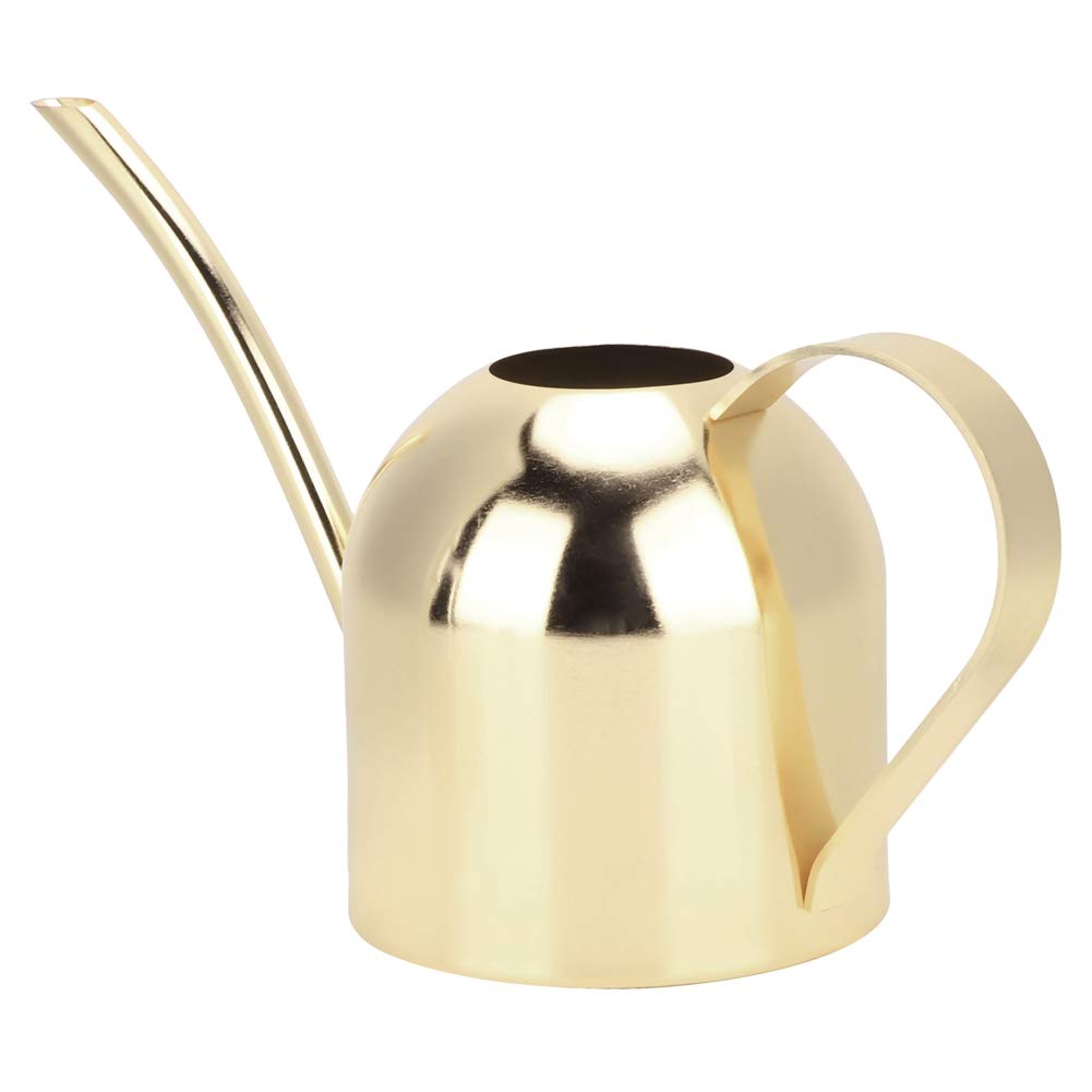 Stainless Steel Watering Can 500ml with Long Spout - Indoor & Outdoor Plant Watering Pot for Bonsai, Succulents, Potted Flowers (Gold) | Perfect for Garden, Balcony, and Home Plant Care