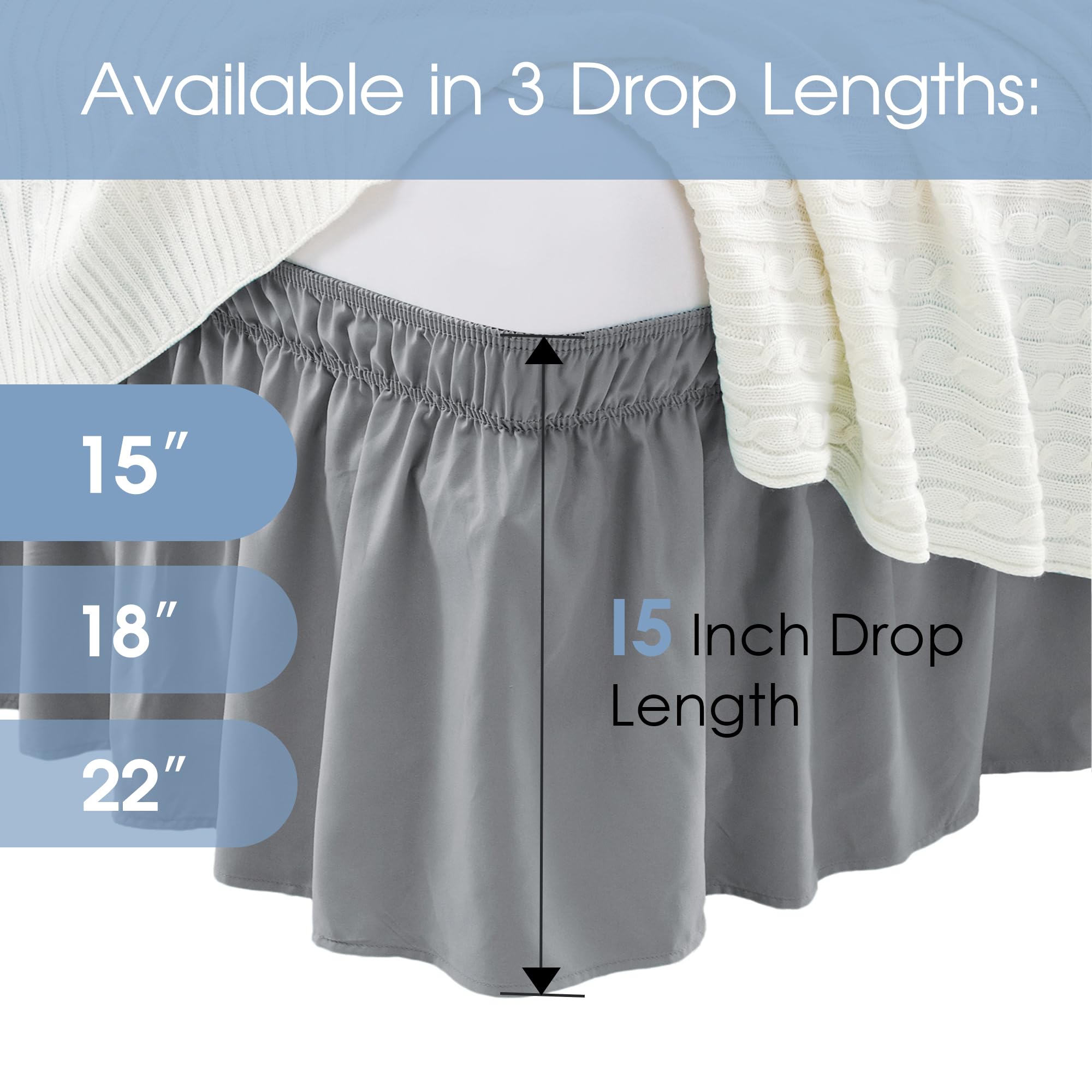 Premium King Size Bed Skirt - 15
