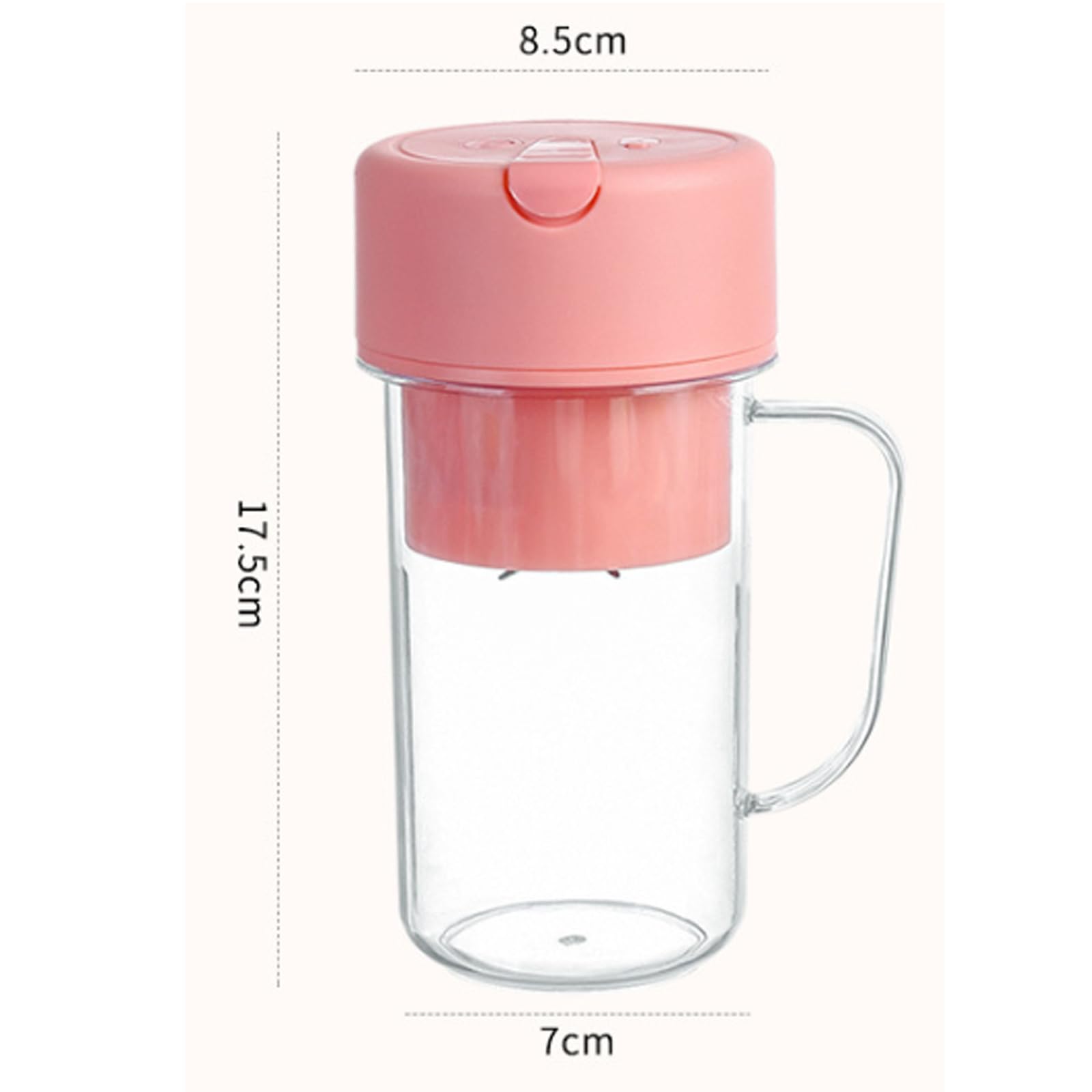 Royadulex Portable Blender for Smoothies & Juices - 600W High-Speed Personal Blender with Travel Bottle, USB Rechargeable, BPA-Free - Perfect for Gym, Office & Outdoor Activities (Green)
