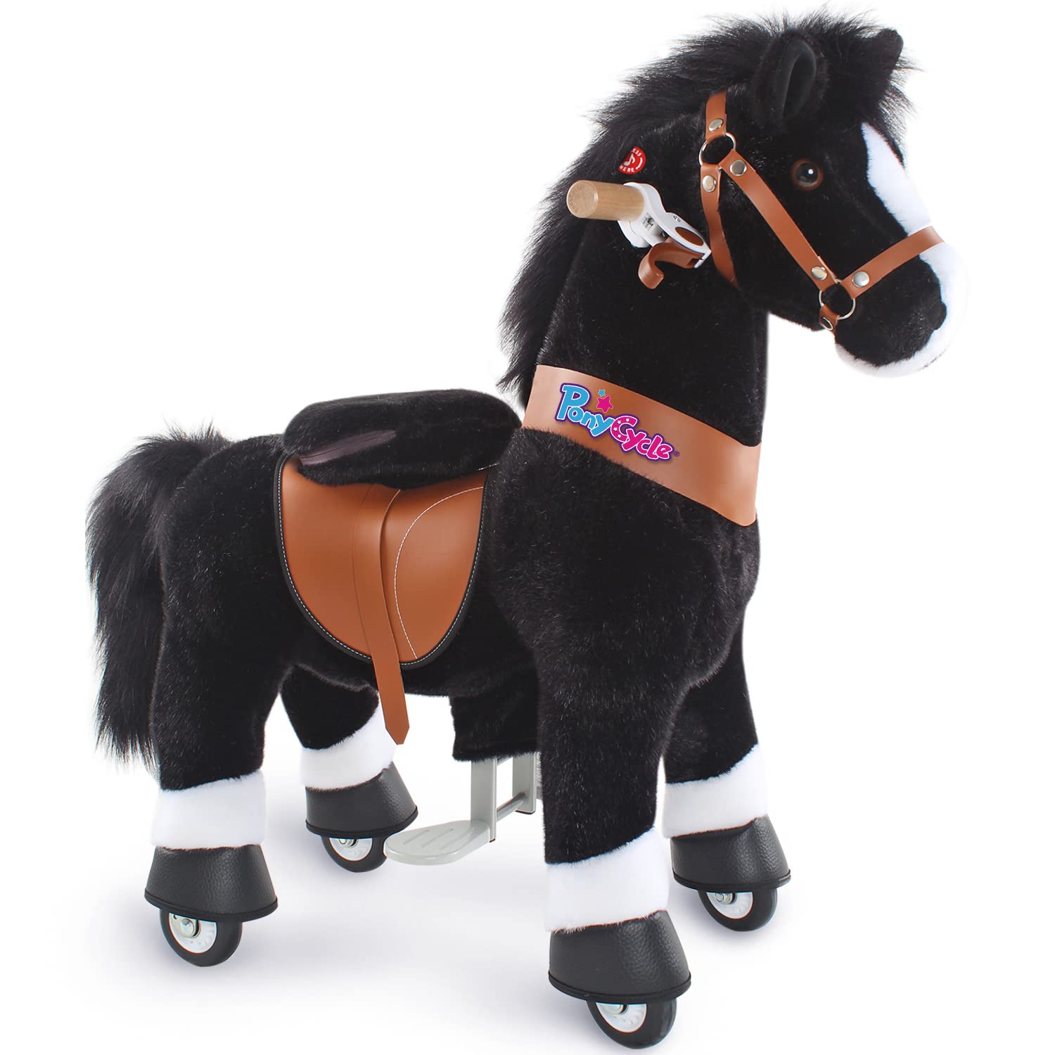 PonyCycle Ride-On Horse Toy for Toddlers - Classic Model U with Brake, 30