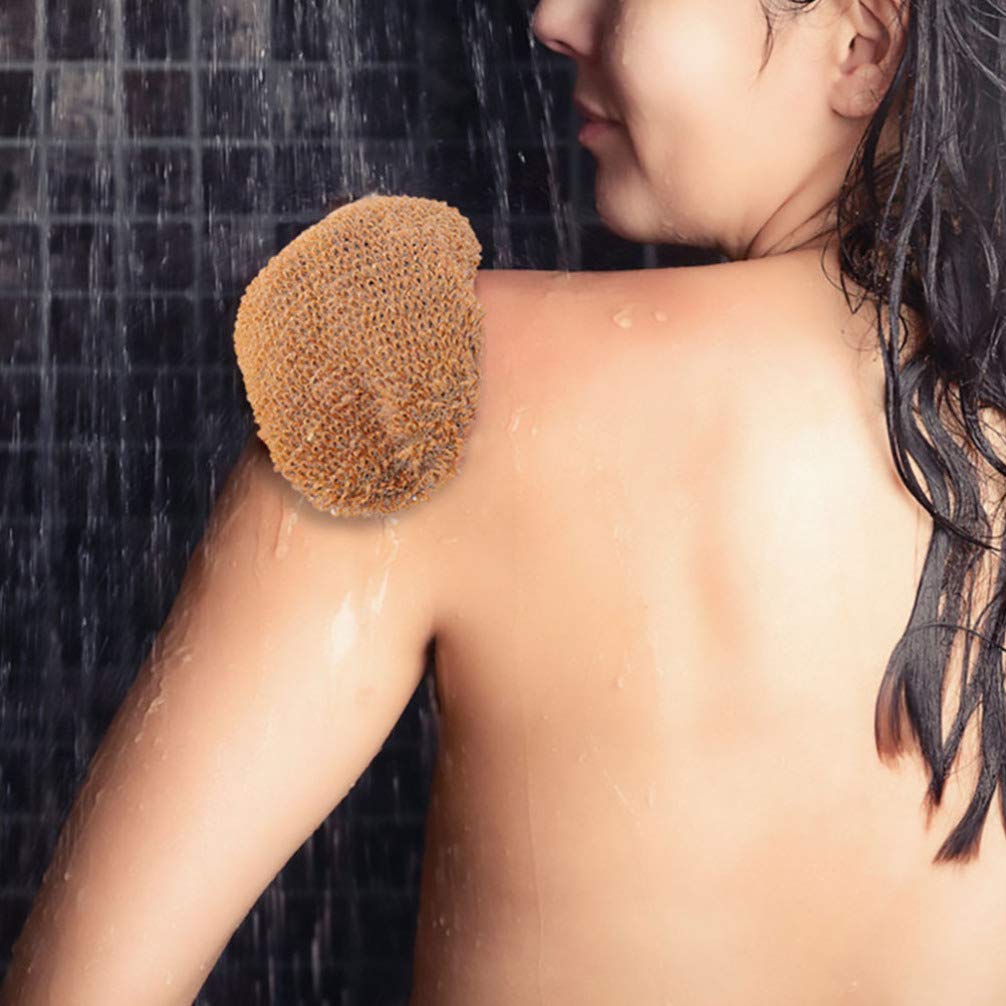 FOMIYES Women's Exfoliating Bath Gloves 2-Pack - Natural Ramie Loofah Sponge for Smooth Skin | Perfect for Shower, Spa & Body Scrub