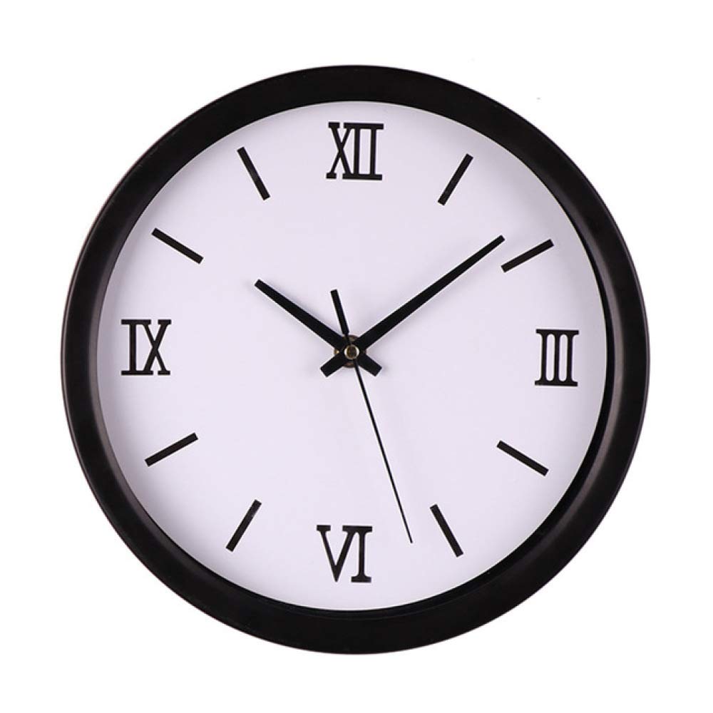 Modern Silent Wall Clock for Bedroom - Elegant Quartz Roman & Digital Timepiece with No Ticking - Perfect for Home, Office, Cafe and Bar Decor | Wall Mount or Tabletop Display