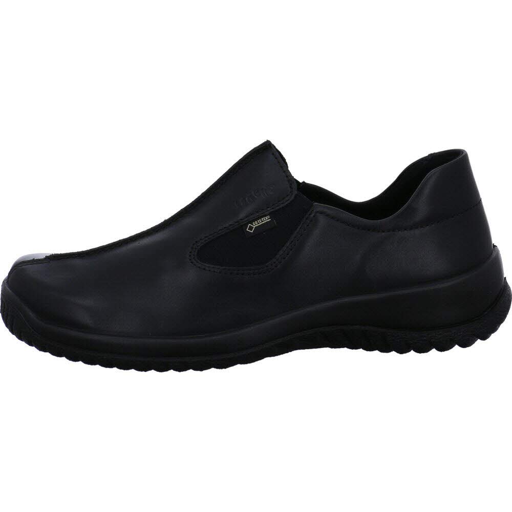 Legero 00568-01 Women's Gore-TEX Slip-On Comfort Shoes - Waterproof Black Softsole Walking Shoes for Women - Perfect for Travel, Work & Everyday Wear