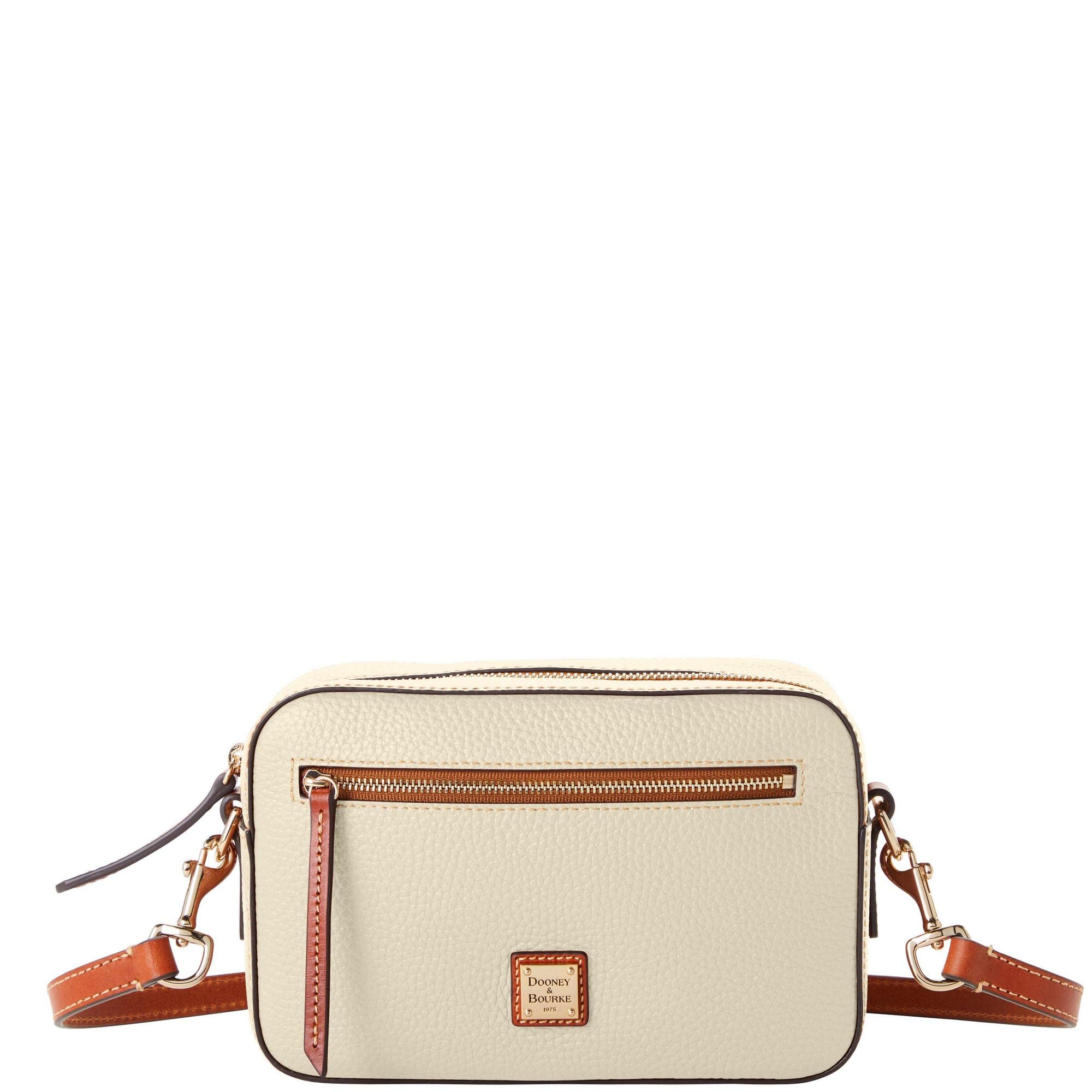 Dooney & Bourke Women's Pebble Leather Crossbody Bag with Zip Closure - Stylish Camera Purse for Travel, Work & Everyday Use