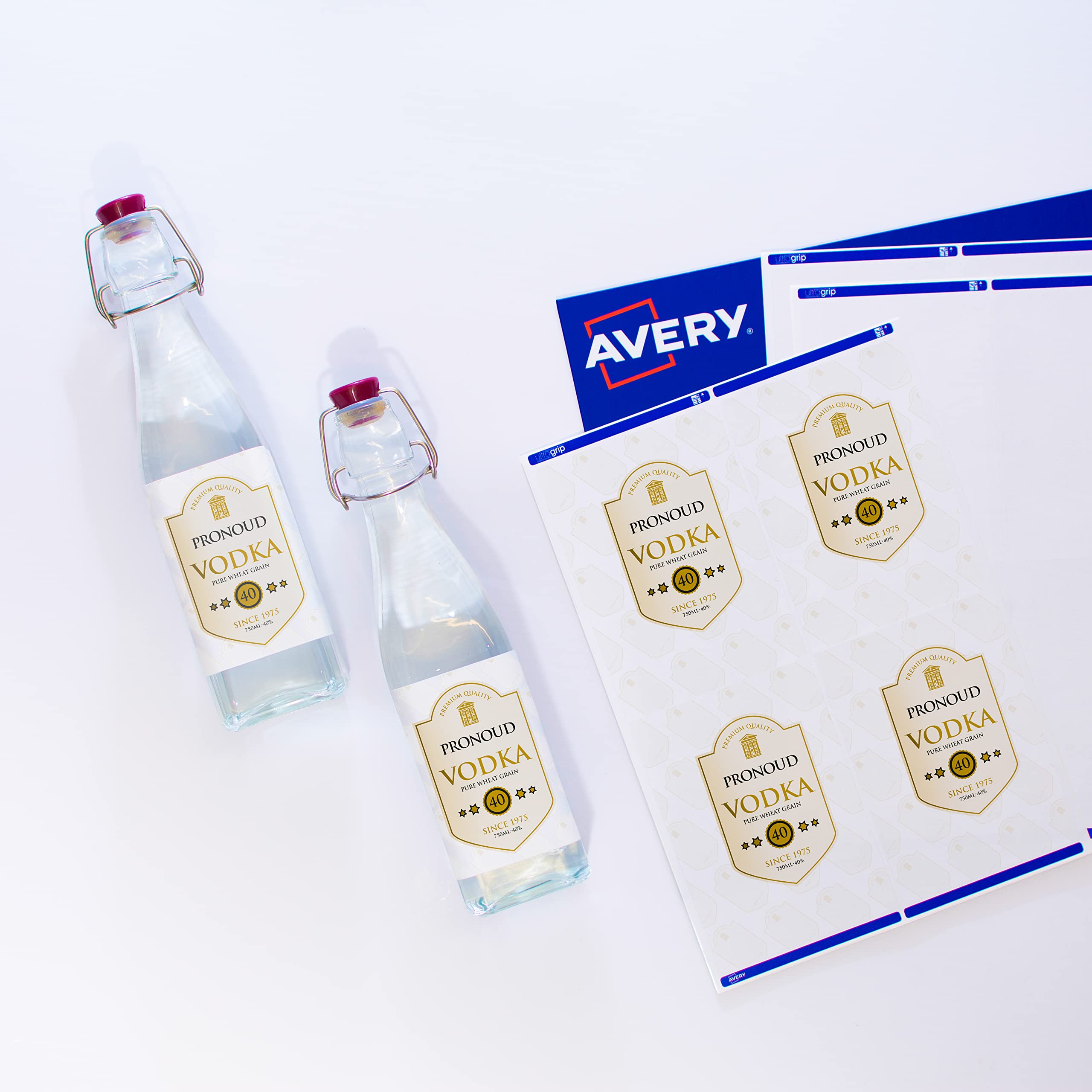 Avery L7169-100 White Laser Printer Labels - 400 Sheets, 99.1 x 139.0 mm (3.9 x 5.5 in) - Perfect for Mailing, Shipping & Office Organization