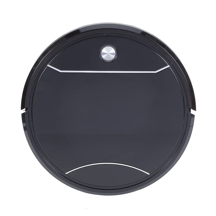 WMJS 4-in-1 Smart Robot Vacuum Cleaner with Remote Control - Self-Charging, Sweeping & Mopping for Pet Hair, Carpets & Hard Floors - 4 Cleaning Modes, 120min Runtime (White/Black) - Perfect for Home Cleaning, Office Maintenance & Pet Owners