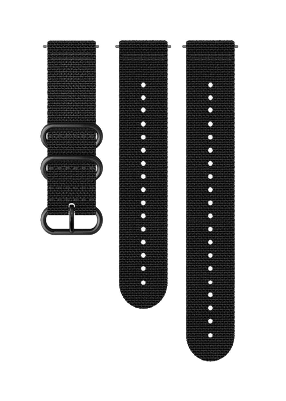 Suunto D5 Explore Textile Dive Watch Strap (M+L) - Black/Black - Comfortable & Durable for Scuba Diving & Snorkeling