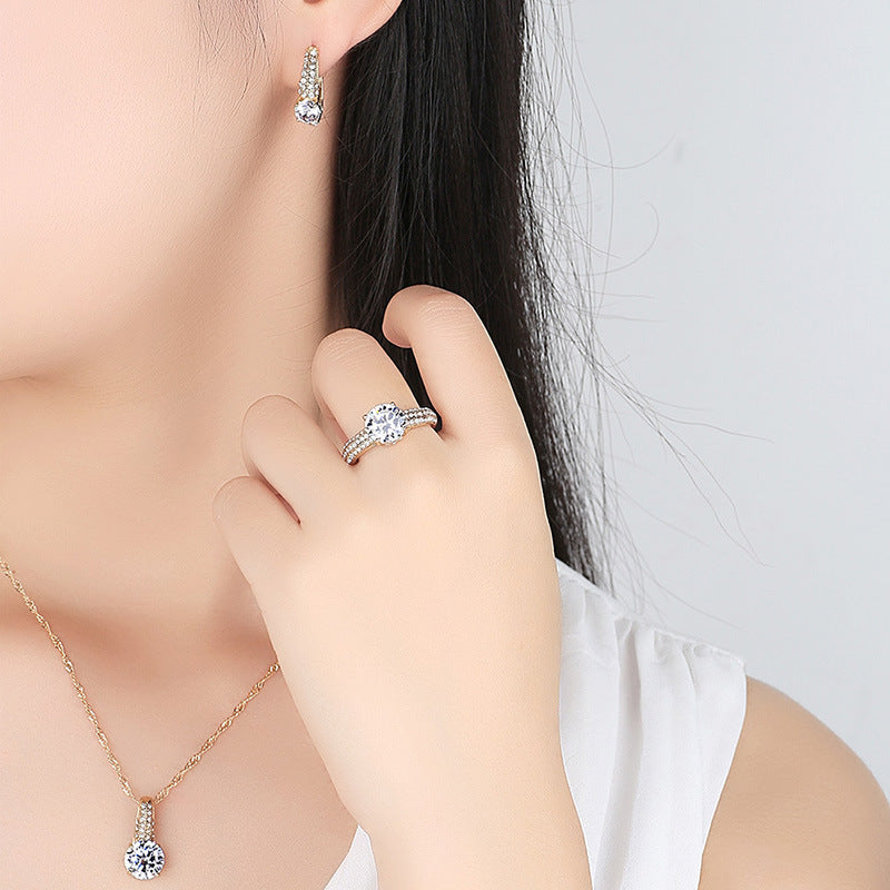 Elegant Bridal Jewelry Set - Necklace & Earrings for Wedding, Engagement, and Special Occasions