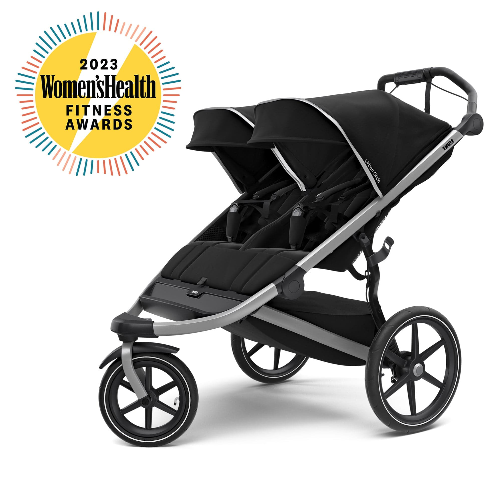 Thule Urban Glide 2 Double Jogging Stroller - Lightweight All-Terrain Baby Stroller for Running & Outdoor Adventures - Perfect for Active Parents & Twins