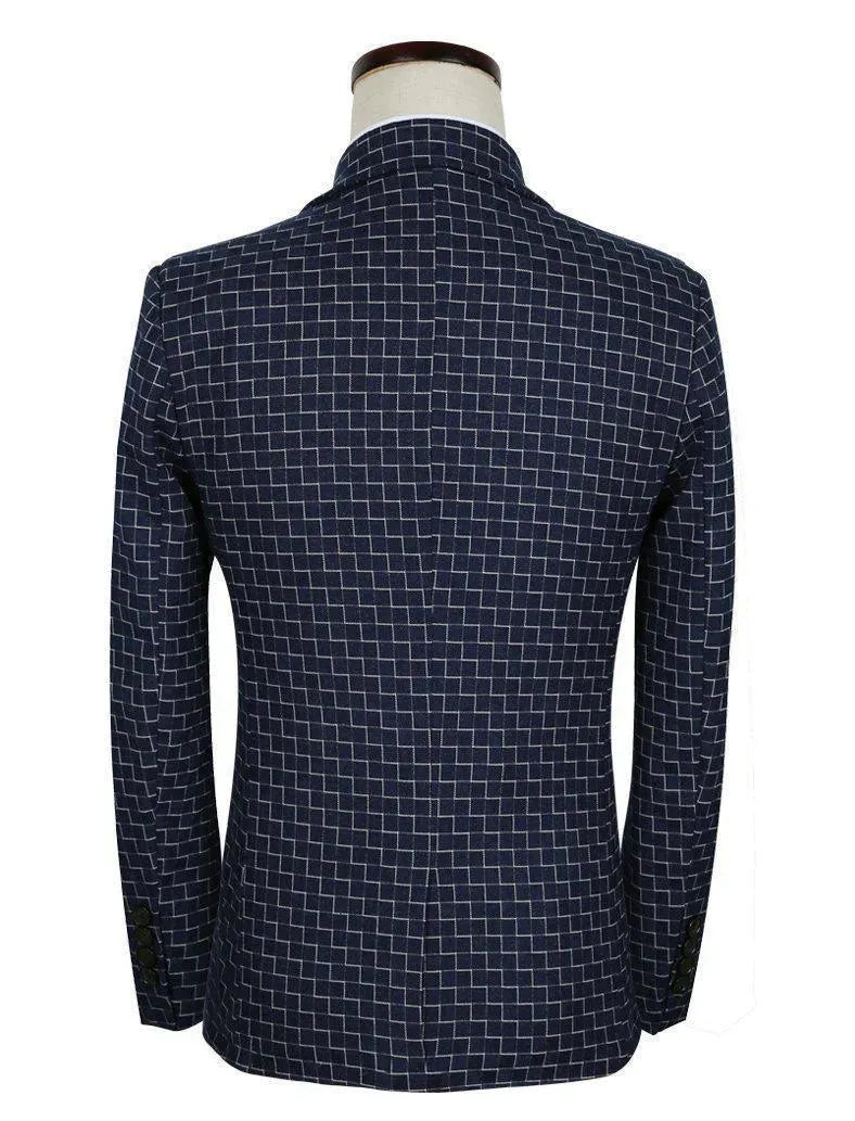 Attenborough Men's 3-Piece Slim Fit Suit - Premium Business Formal Wear for Weddings, Interviews & Office Meetings