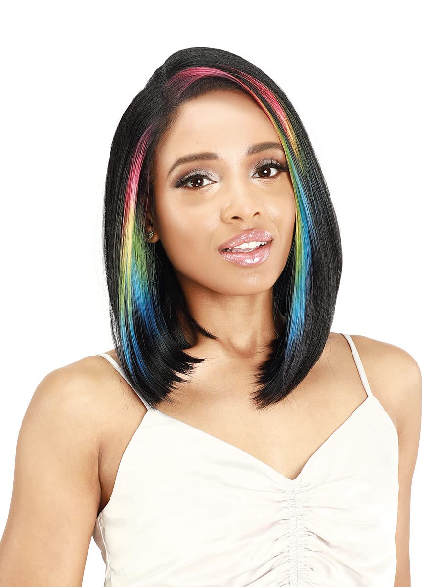 Zury Sis Prime Human Hair Blend HD Lace Front Wig 13x4 Free Part PM-FP Lace Kama - Natural Look for Women, Glueless Lace Wig with Baby Hair for Daily Wear & Special Occasions