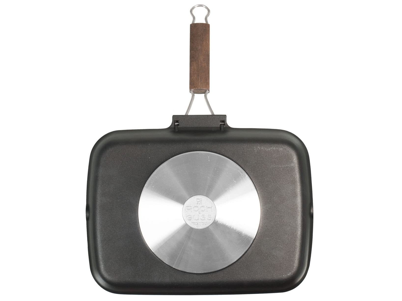 H&H 885535 Slim Fit Sandwich Maker - 35 x 25 cm Stone Cooking Surface, Stainless Steel in Anthracite/White - Perfect for Breakfast, Quick Lunches & Snacks at Home or Office