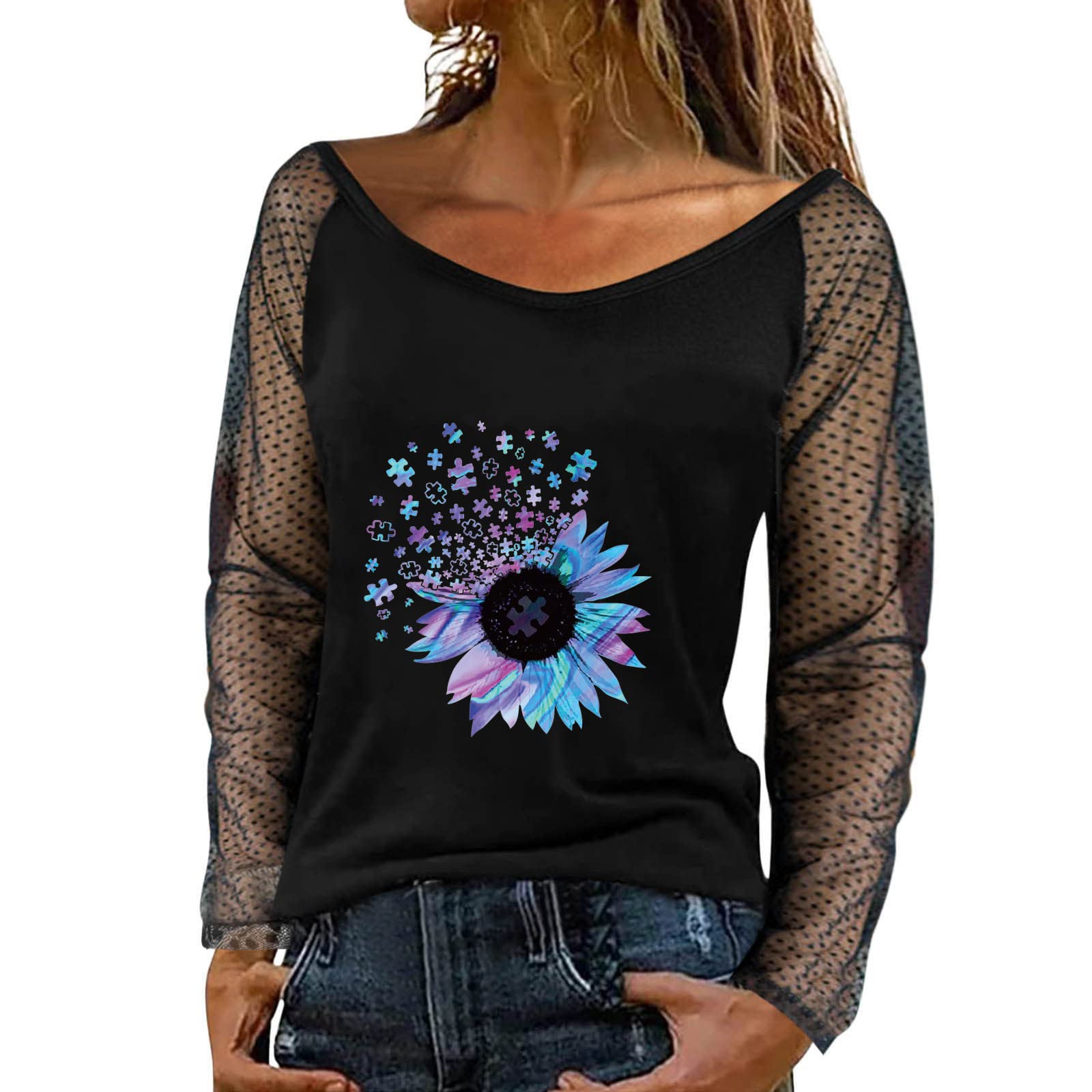 Women's Fashion Blouses & Tops 2023 - Workout T-Shirts, Off-Shoulder Summer Tops & Stylish Tank Tops for Casual Wear, Gym, Beach & Everyday Outfits