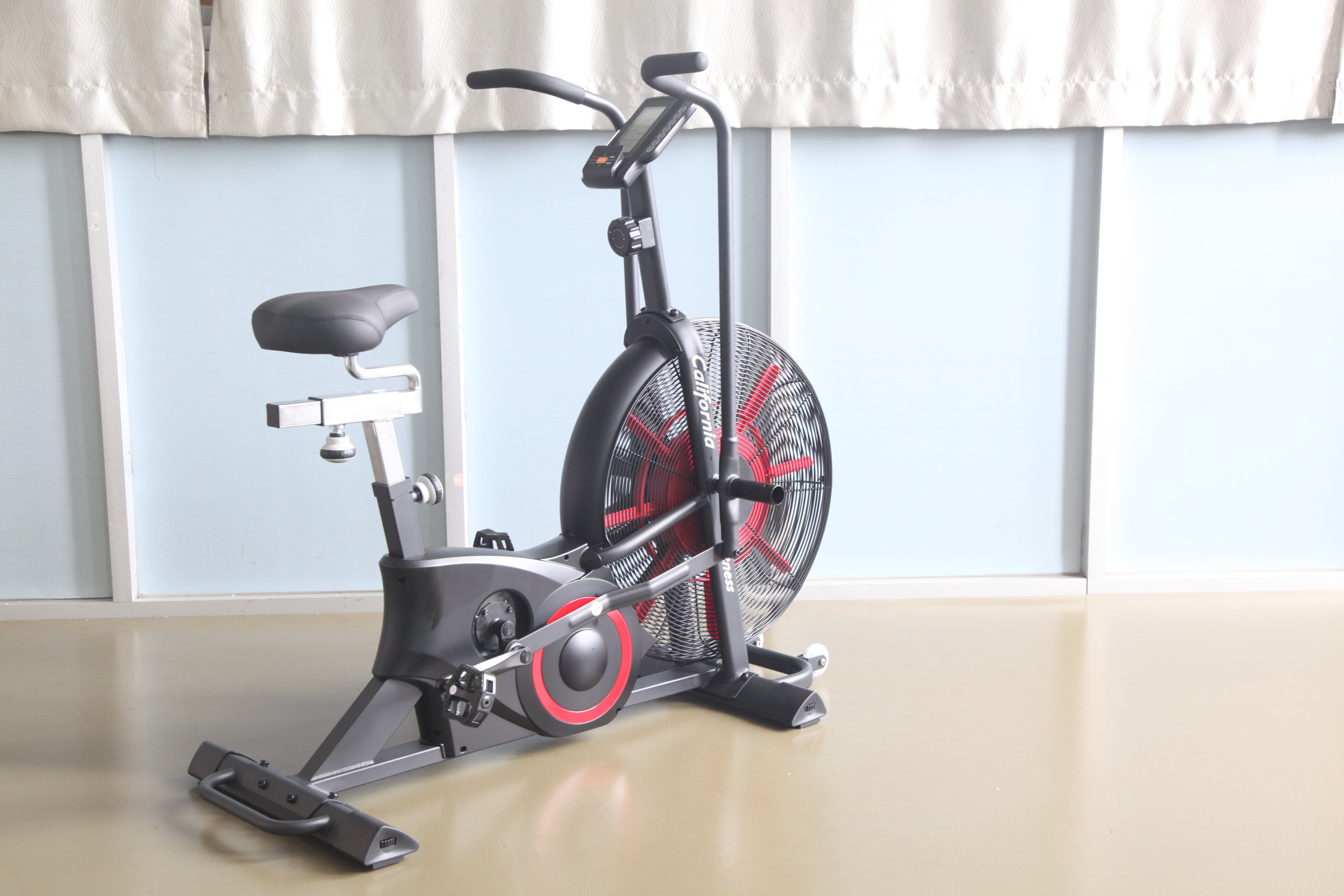 California Fitness AB5 Air Exercise Bike - Quiet Magnetic Resistance Indoor Cycling Bike for Home Gym, Cardio Workout & Weight Loss - Perfect for Small Spaces & Apartment Workouts