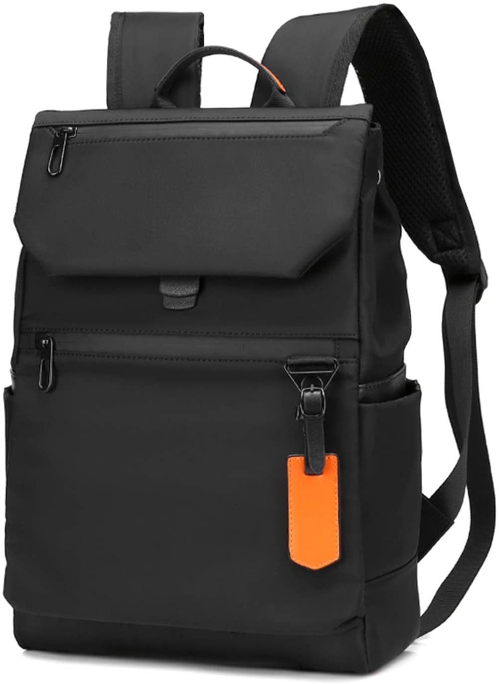 Kamlui 15.6 Inch Laptop Backpack - Stylish Water-Resistant Computer Bag for Men & Women, Travel, Work & School - Fits Laptop, Tablet & Accessories - Perfect for Commuting, Business Trips & College (Black)