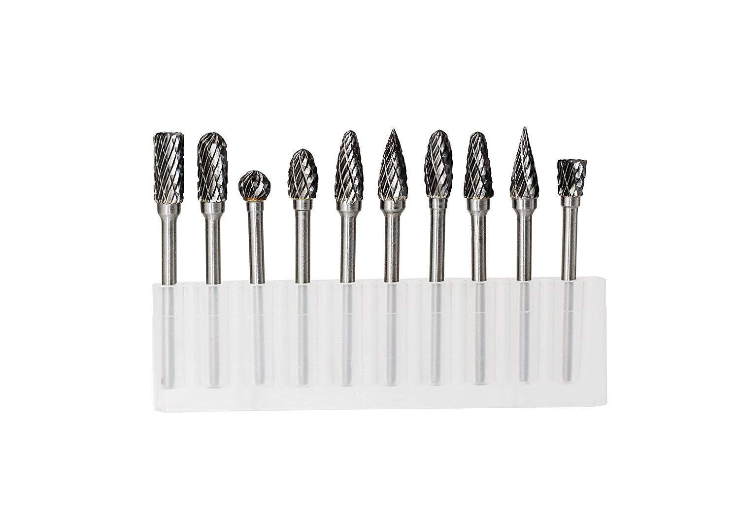 10PCS Carbide Burr Set 1/8