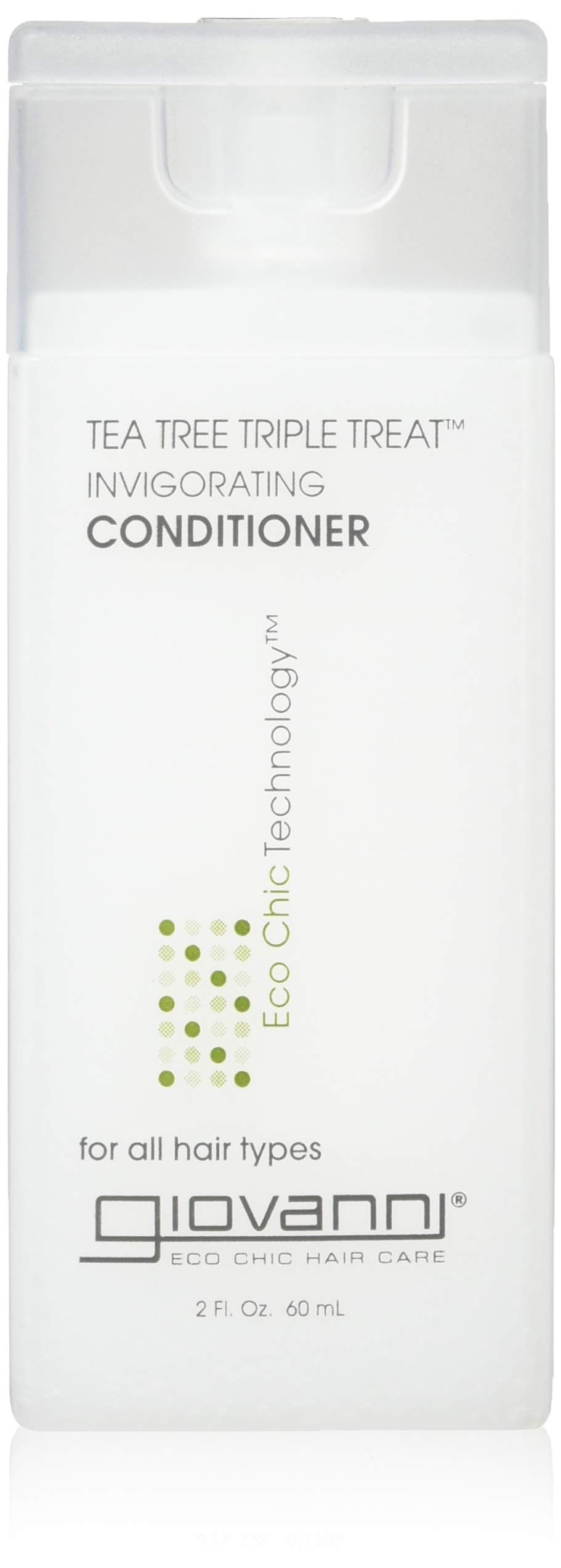 Giovanni Tea Tree Triple Treat Conditioner for Healthy Hair - 2 fl oz | Hydrating & Scalp Care for Dry, Damaged Hair - Perfect for Daily Use & Salon Results at Home
