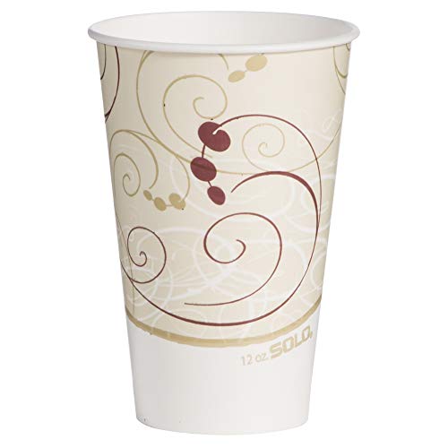 Solo RP12NP-J8000 12 oz Symphony DSP Paper Cold Cups - Case of 2000 - Eco-Friendly Disposable Cups for Coffee, Iced Tea, and Smoothies - Perfect for Cafes, Restaurants, and Office Break Rooms