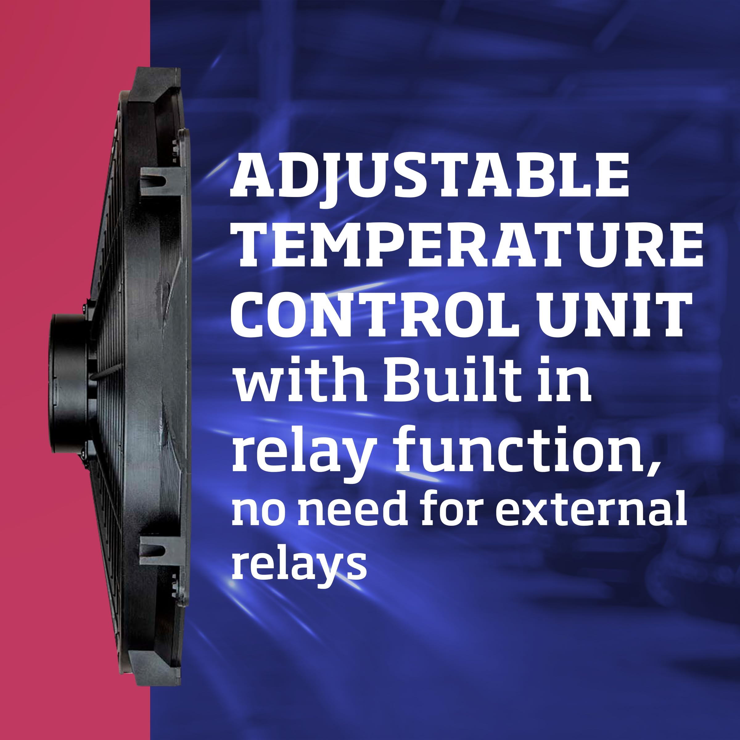 Adjustable Temperature Controller & Fan Speed Regulator for Car Cooling System (31147) - Gray Automotive Accessory - Perfect for Engine Overheating Prevention & Climate Control