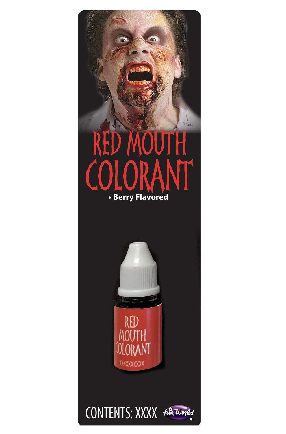 Fun World Red Mouth Colorant - Safe & Non-Toxic Lip Stain for Halloween, Cosplay & Party Makeup - Perfect for Costumes, Face Painting & Special Effects
