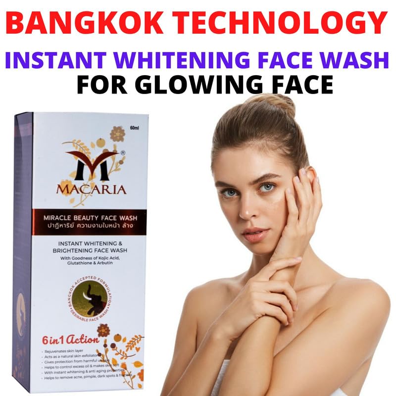 Brightening & Whitening Face Wash for Men - Gentle Cleanser for Clear, Radiant Skin - Perfect for Daily Skincare Routine & Acne Prevention