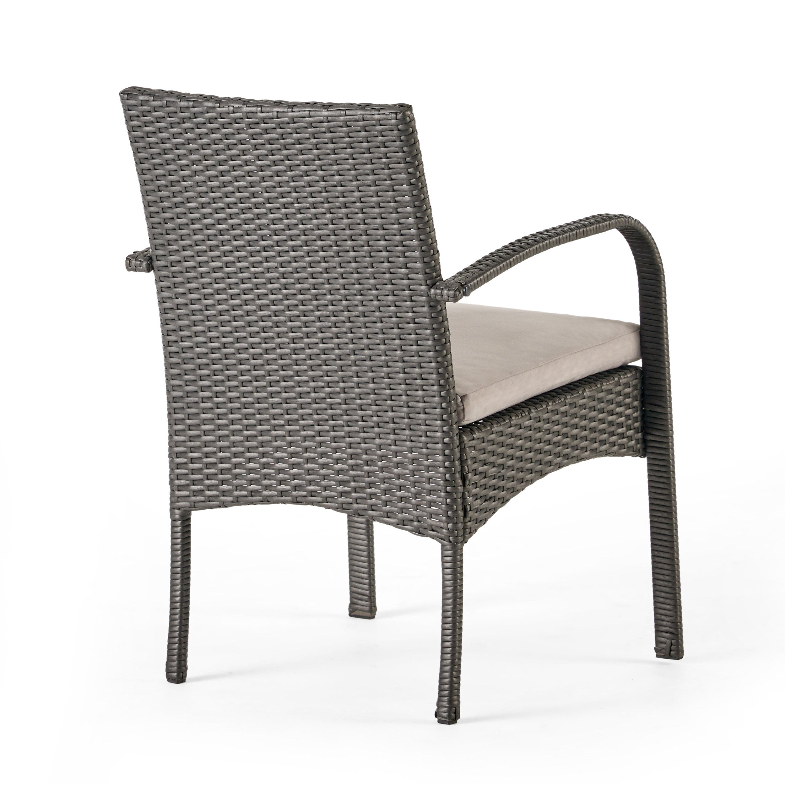 CORDOBA KD PE Wicker Dining Chairs - Set of 2, Rattan Outdoor Patio Chairs for Dining Room, Backyard, Garden & Poolside Relaxation
