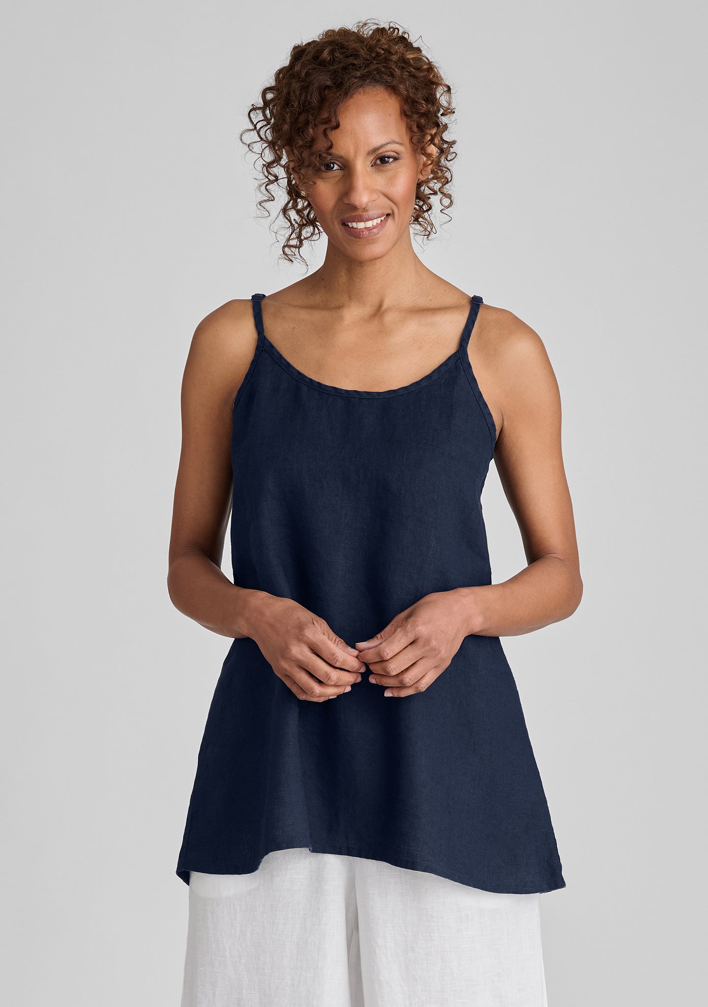 Comfortable Linen Tank Top for Women - Soft Sleepwear & Nighttime Cami - Perfect for Lounge, Summer Outfits & Relaxing at Home