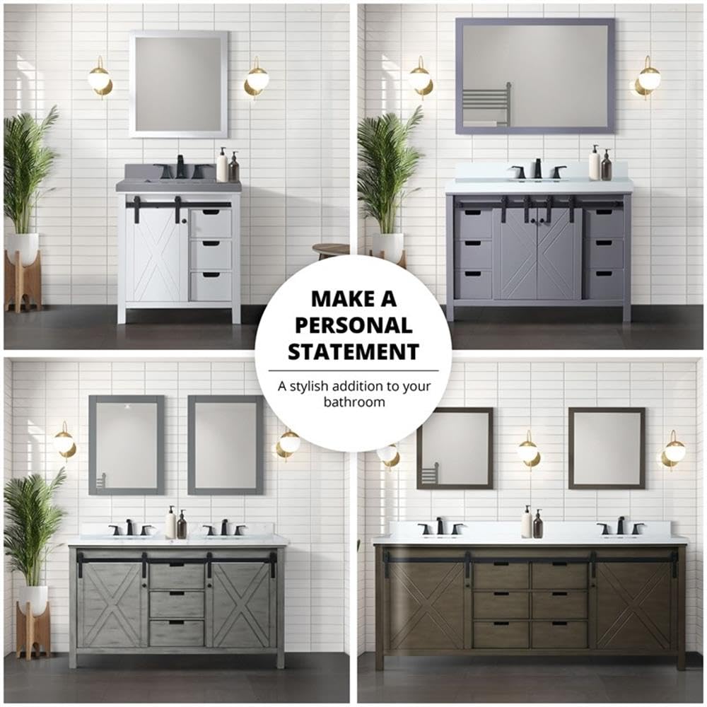 Marsyas 80 Inch Wide x 22 Inch Deep Double Bathroom Vanity in Ash Grey - Perfect for Master Bathroom Renovation and Modern Home Decor