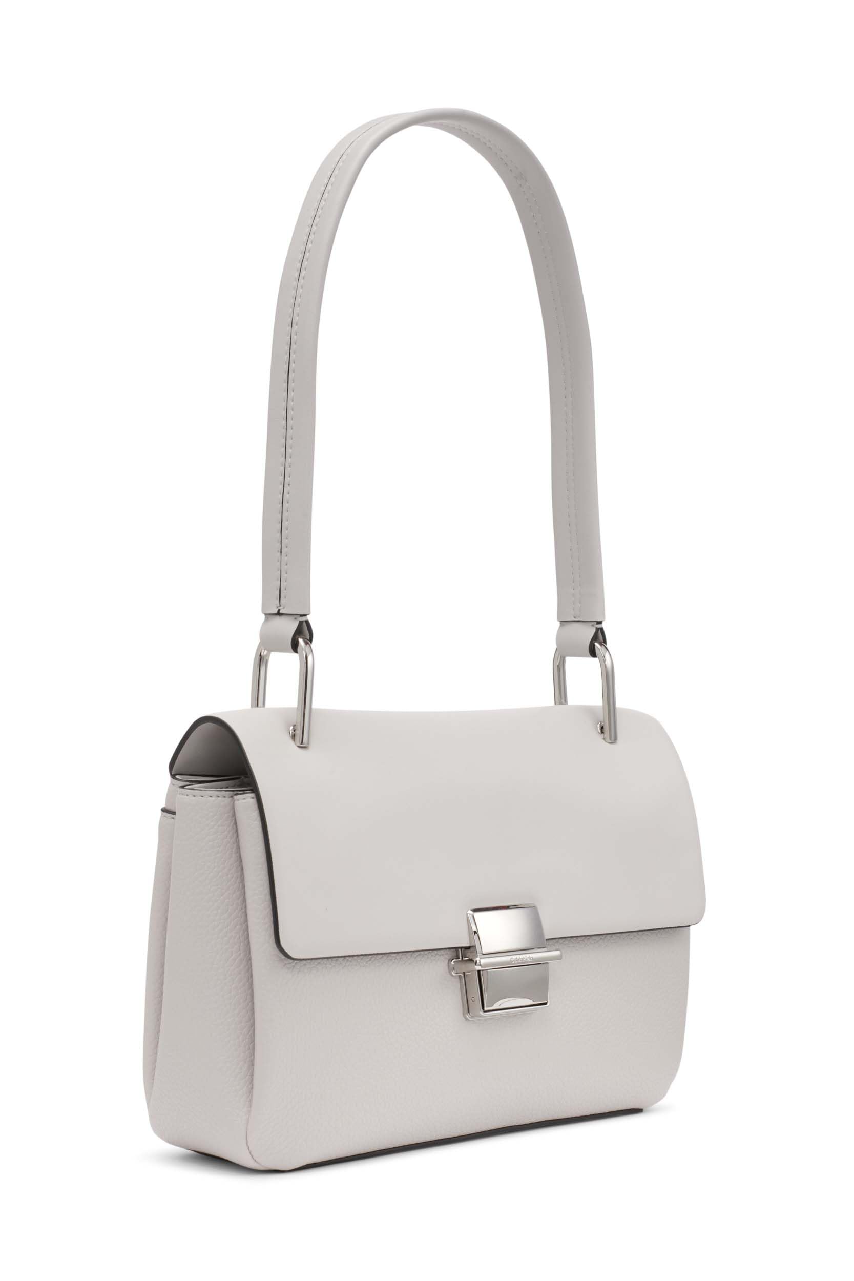 Calvin Klein Clove Triple Compartment Flap Shoulder Bag for Women | Genuine Leather Crossbody Purse with Multiple Pockets | Perfect for Work, Travel & Everyday Use